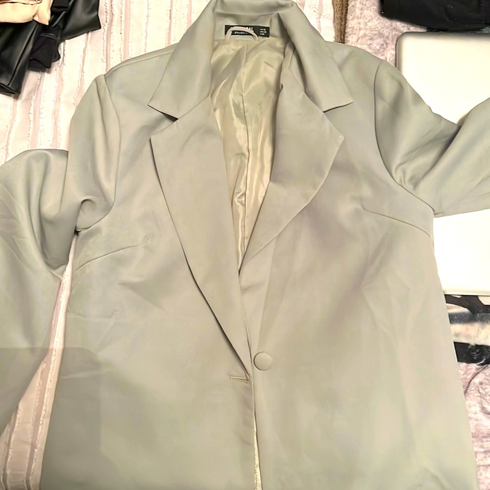 Pistachio Green oversized blazer